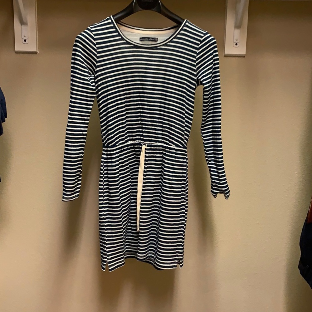 Abercrombie striped long sleeve dress